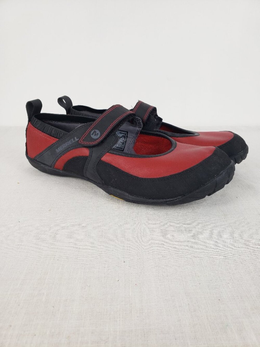 Merrell Barefoot Pure Leather Glove Red Mary Jane Shoes Minimalist Womens 11